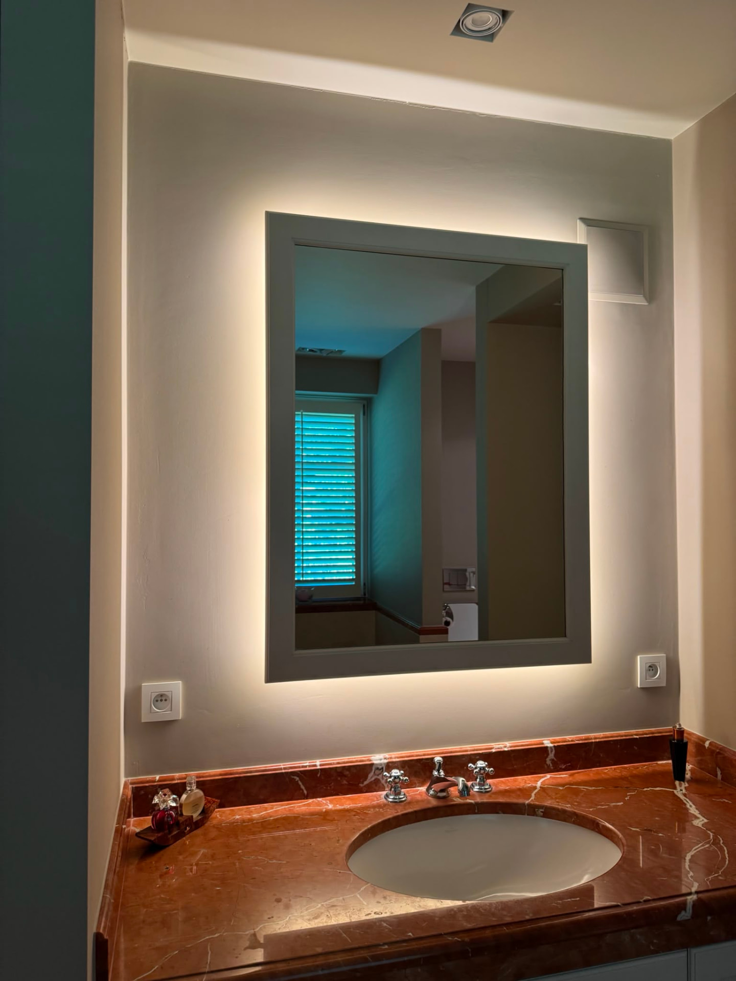 Spiegelverlichting badkamer
